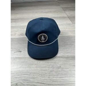Melin Hat Cap Coronado Hydro Classic Adjustable Snapback Navy Anchored UPF Rope
